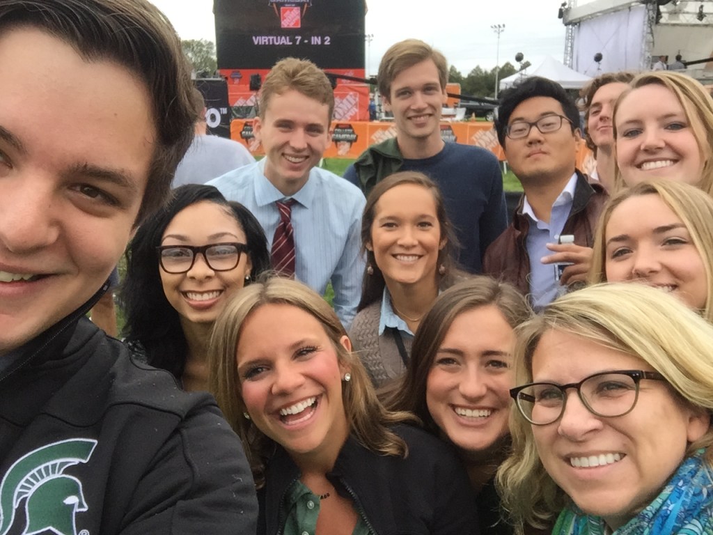 Sports JRN students repping big w/ESPN and Weather&nbsp;Channel!